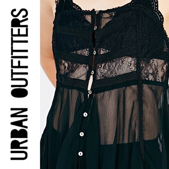 URBAN OUTFITTERS KIMCHI BLUE sheer hi-lo tunic - Picture 4 of 8